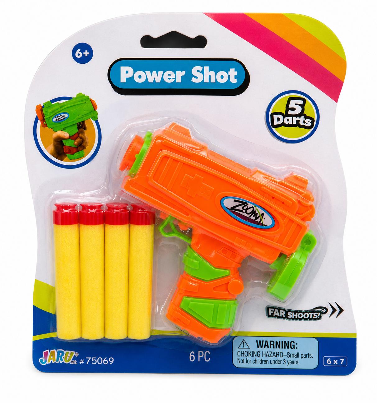 JA-RU Power Shot Foam Blaster (Random Color)