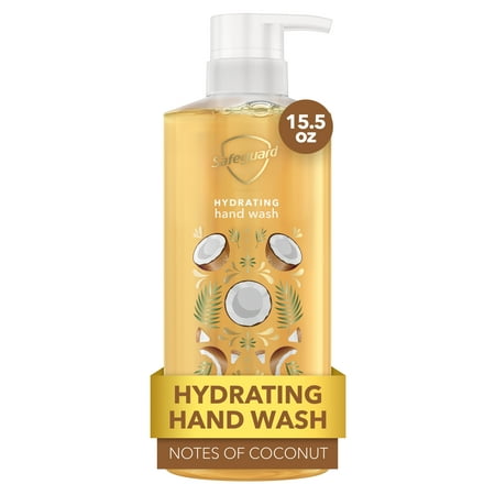 Safeguard Liquid Hand Soap Nourishing Notes of Coconut, 15.5 oz