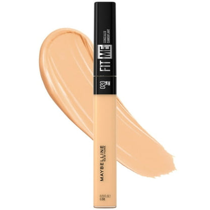 Maybelline Fit Me Liquid Concealer Makeup, Natural Coverage, Oil-Free, 020 Sand, 0.23 fl oz