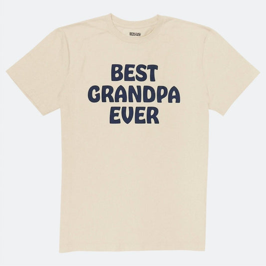 Men's Special Thanks Best Grandpa Ever Short Sleeve Graphic T-Shirt - Beige **SIZE S (6-7)