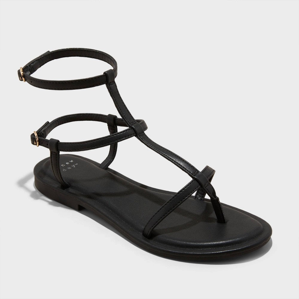 Women's Gillian Gladiator Sandals - a New Day™ Black **SIZE 9**