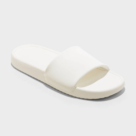 Women's Makenna Slide Sandals - All in Motion™ White **SIZE 5**