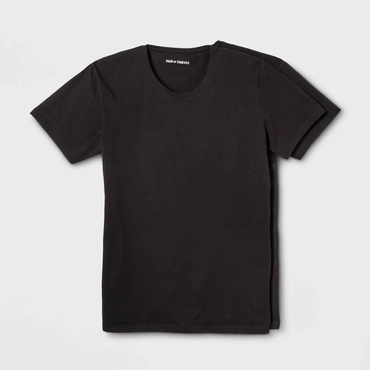Pair of Thieves Slim Fit Crew 2-Pack Black LG