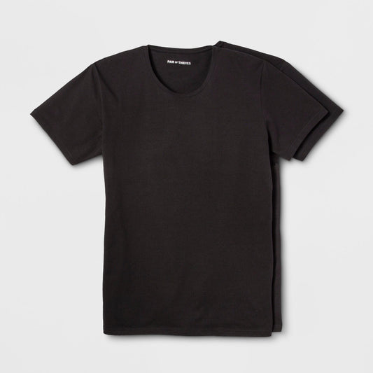 Pair of Thieves Slim Fit Crew 2-Pack Black LG