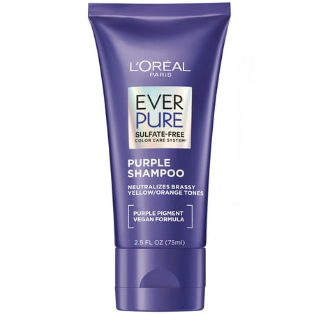 L'Oreal Paris EverPure Purple Color Protection Shampoo Color Treated Hair Travel Size 2.5 fl oz