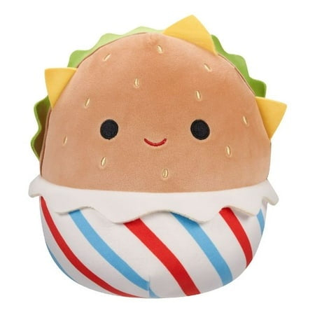 Squishmallows 8  Zayla the Red White and Blue Cheeseburger Plush