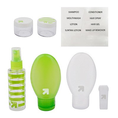 Up & up TSA Compliant Travel Container Green Kit 7 Pieces