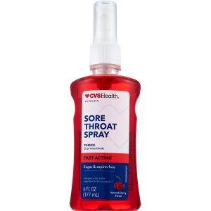 CVS Health Sore Throat Spray, Cherry, 6 oz (EXP: 01/27)