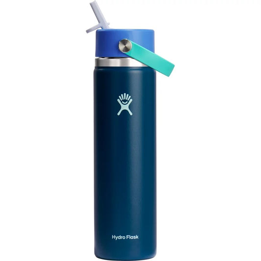 Hydro Flask 24oz Wide Mouth Flex Straw Water Bottle Winter Night: BPA-Free, Vacuum-Insulated, Dishwasher-Safe, Leakproof *Scratched*