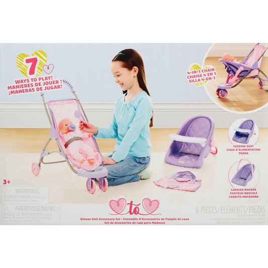 Just Play "Heart to Love" 6-Piece Deluxe Doll Accessory Set