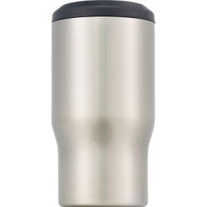 Silver One 3-in-One Double-Wall Insulated Can Cooler & Tumbler