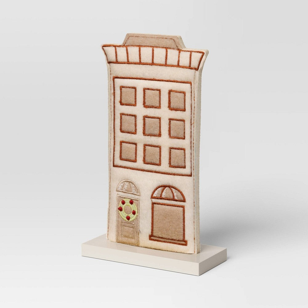 Fabric Christmas Village Building - Beige - Wondershop