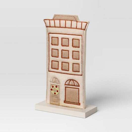 Fabric Christmas Village Building - Beige - Wondershop