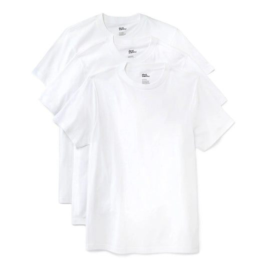 Men's S Crewneck T-Shirt 3pk - Dealworthy  White