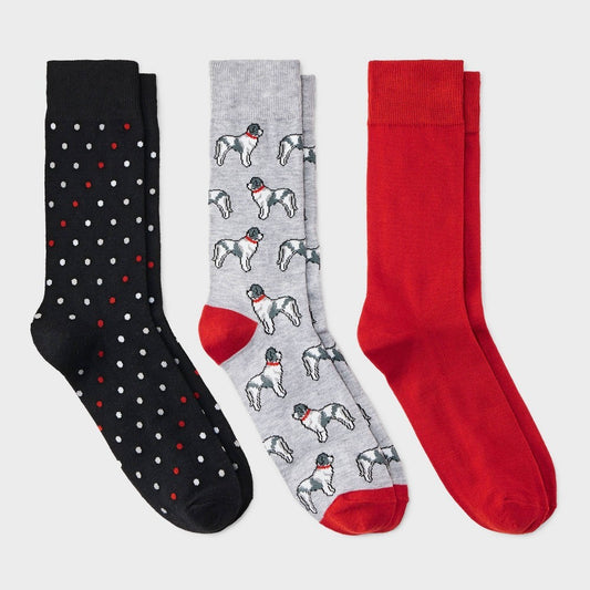 Men's Gifting Socks 3pk - Goodfellow & Co  Heathered Gray 7-12