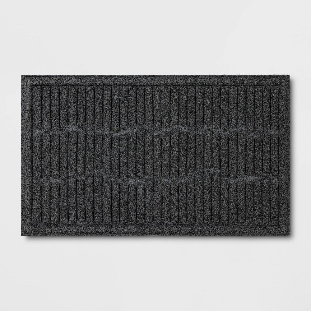 1'6"x2'6" Mega Scrapper Broken Sticks Floormat Gray - Threshold: Outdoor & Kitchen Floor Mat, All-Weather, Skid-Resistant