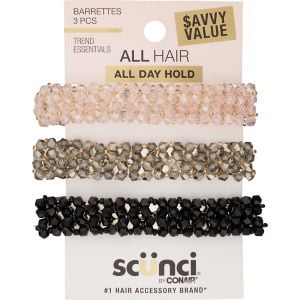 Scunci Barrettes Savvy Value 3 PCS