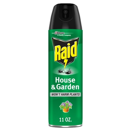 Raid House & Garden Indoor Flying Insect Killer without Harming Plants, 11 oz