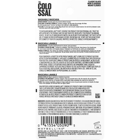 Maybelline Colossal Mascara, Classic Black 231 *Damaged Box*