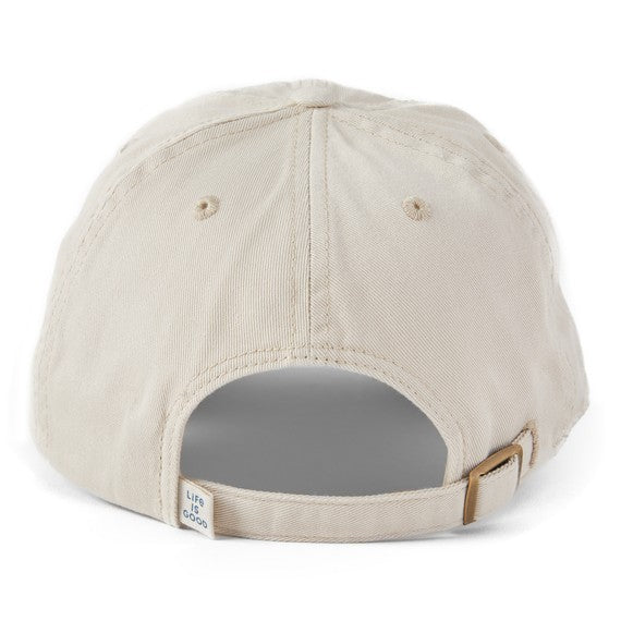 Life Is Good Three Boxed Daisies Chill Cap in Birch White One Size Fits Most