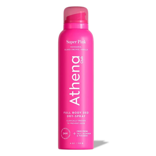 Athena Club Dry Touch Deo Body Spray Super Pink - 4oz