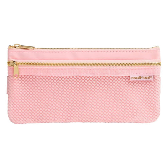 Pink Pencil Pouch Russell + Hazel 8.25x3.625 Inch Consciously Curated Blush