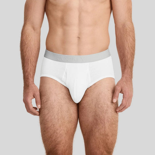 Men's M Jockey Generation  4pk Lightweight Cotton Briefs - White Mid Rise, Knit, Pull-on Waistband