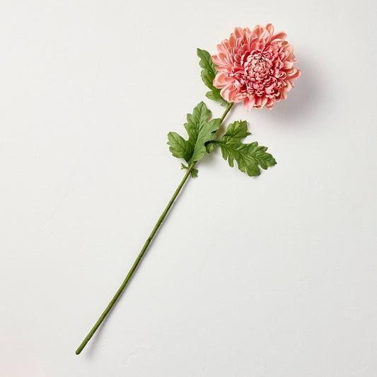 25 Inch Faux Pink Chrysanthemum Flower Stem - Hearth & Hand with Magnolia