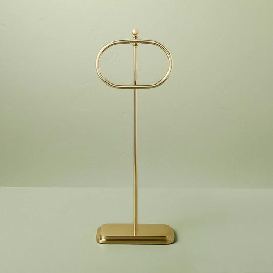 Antique Finish Brass Hand Towel Stand