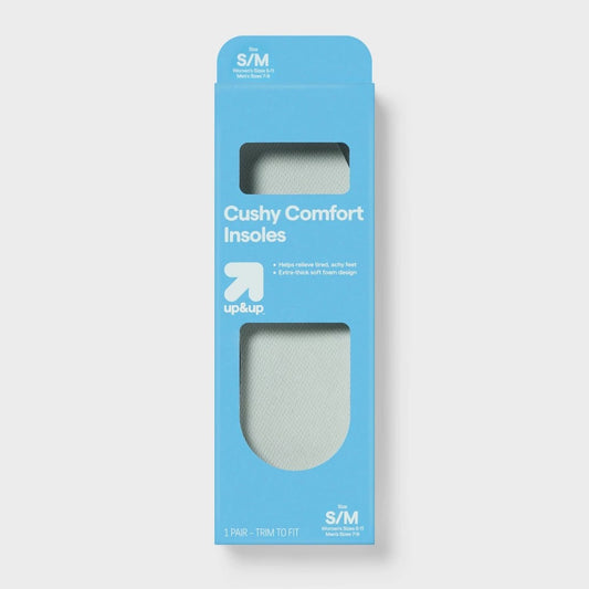 Cushy Comfort Shoe Insoles - S/M - Up&Up