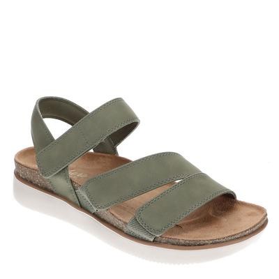 Women's 9 Skechers Cali Lifted Comfort Green Sandal Medium *Damaged Box*