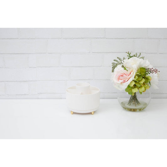 Thinkspace Cosmetic Rotating Storage - White
