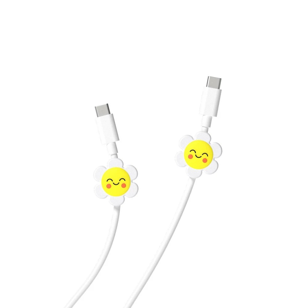GEMS 3' 'Flower' Novelty USB-C Cables - Daisy
