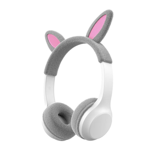 GEMS 'Bunny' Animal Figural Wireless Headphones - Gray/Pink