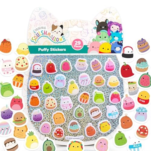 Squishmallows Original Squishy Stickers, Sticker Book, Stickers for Kids, Scrapbook Stickers, Stickers for Journaling, Laptop Stickers, Journal Sticke