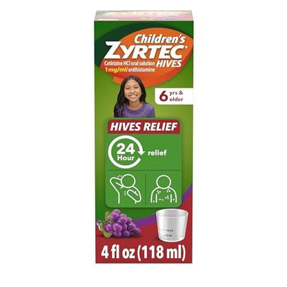 Zyrtec Children's Hives Relief Liquid Grape