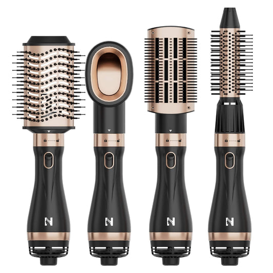 NICEBAY One-Step Hair Dryer Brush Black/Gold