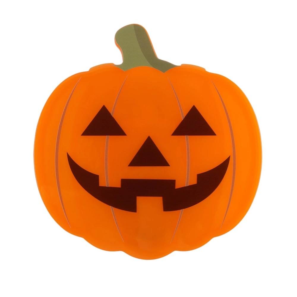 Cook With Color Figural Pumpkin Halloween Snackle Box Food Storage Container