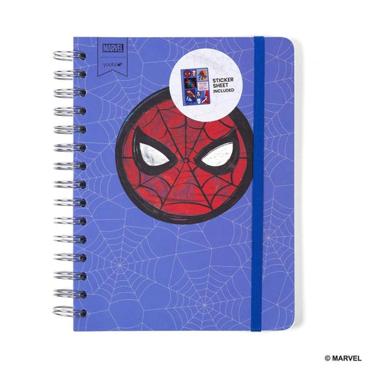 Spider-Man Spiral Journal with Elastic Band