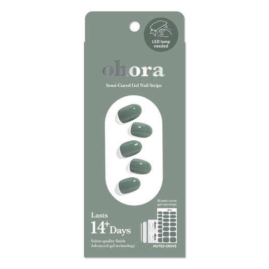 Ohora Gel Nail Art Basic Line - Muted Grove - 30ct