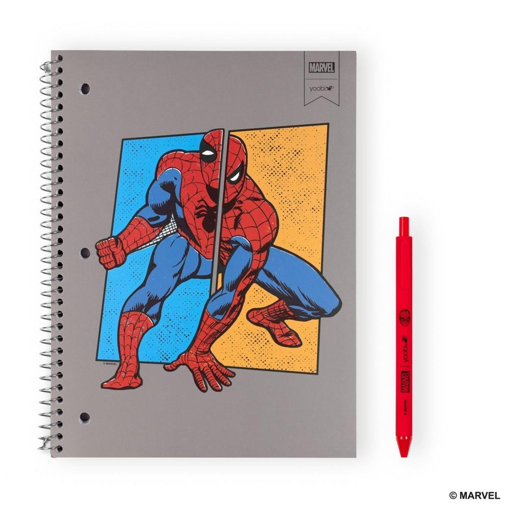 Yoobi Spider-Man 1 Subject Notebooks with Pen