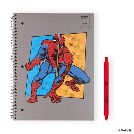 Yoobi Spider-Man 1 Subject Notebooks with Pen