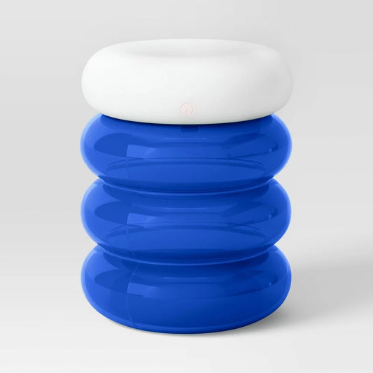 Portable Cordless Storage Novelty Table Lamp with Rechargeable Battery Blue - Room Essentials™