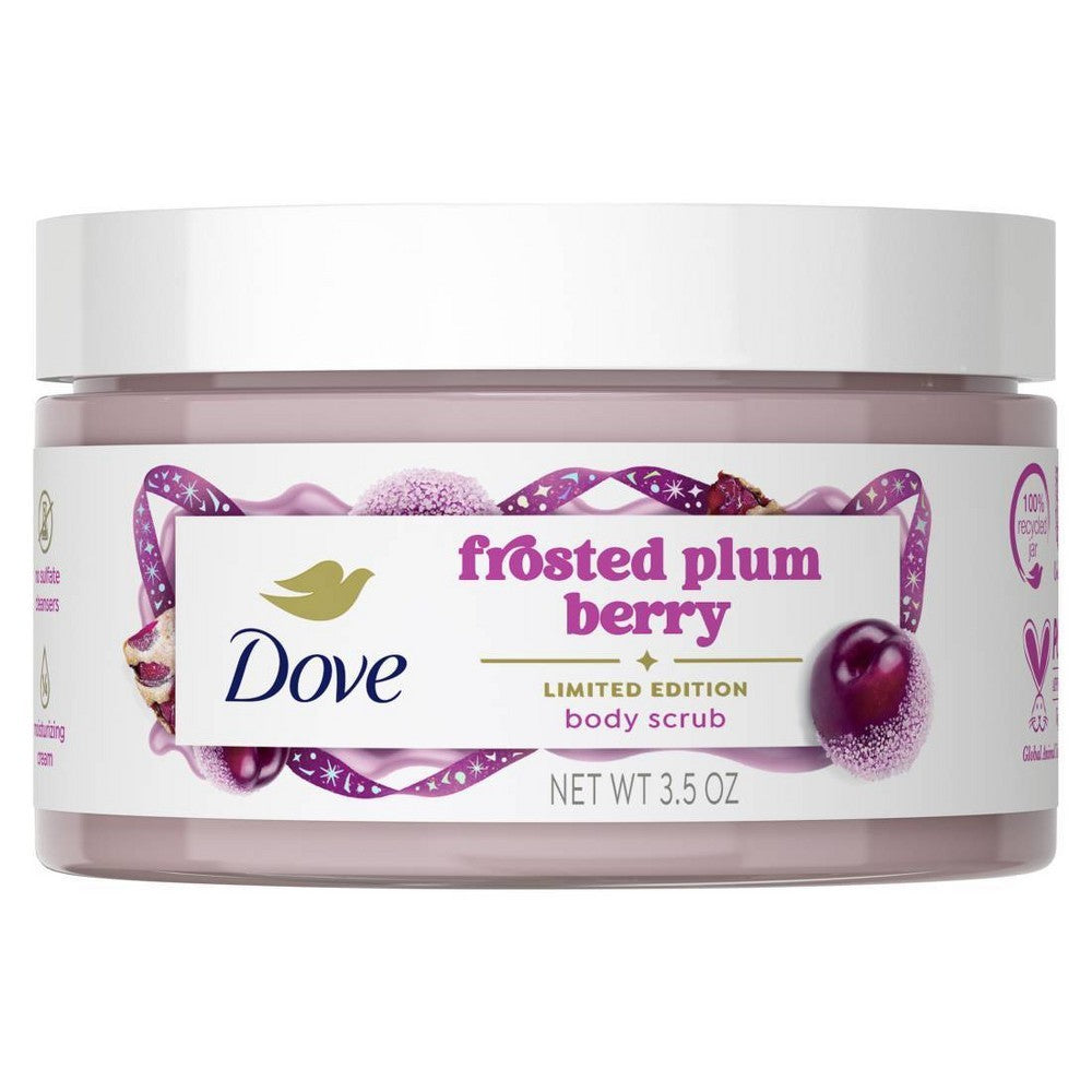 Dove Beauty Limited Edition Holiday Treat Mini Body Scrub - Frosted Plum Berry - 3.5 Oz