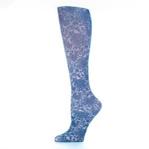 Women's 5-11 - Celeste Stein Compression Socks, Navy Lace
