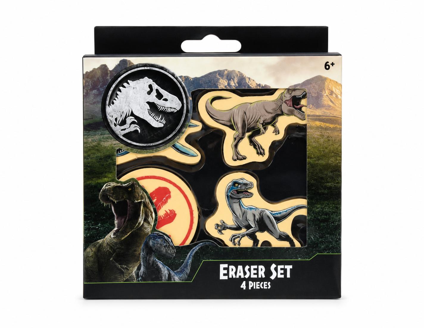 Jurassic World Eraser Set
