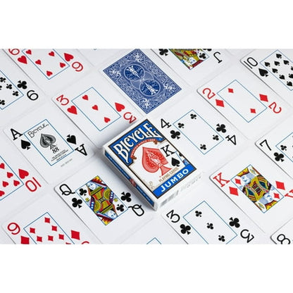 Bicycle Playing Cards, 2 Pack, Jumbo Index (Red & Blue)