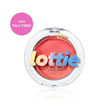 Lottie London Ombre Blush Red Hot, 100% Vegan Ombr  Powder Blush, Talc Free, 0.14 Oz