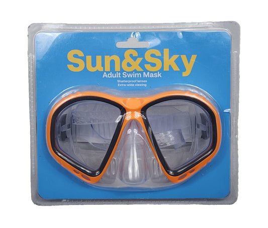 Sun & Sky Adult Swim Mask with Shatterproof Lenses