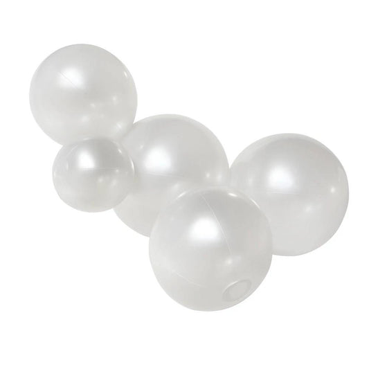 Balloon Garland Flowers in White Pearlescent 5ct.
